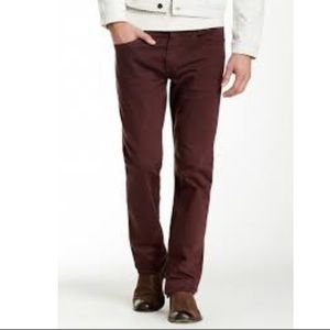 Joes jeans the Braxton slim narrow 33 burgundy